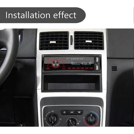 Autoradio Bluetooth à écran tactile intégré, puissance 4x60W, 7 couleurs disponibles, 2 ports USB/SD/AUX, compatible avec les appels mains libres Bluetooth. (1/3)