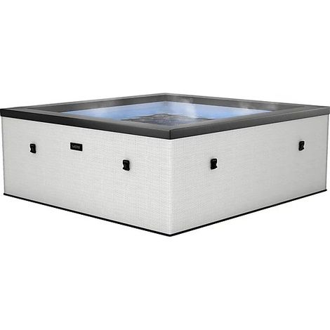 Spa semirigida IDAHO 6 posti NetSpa Bianco 180 x 180 cm