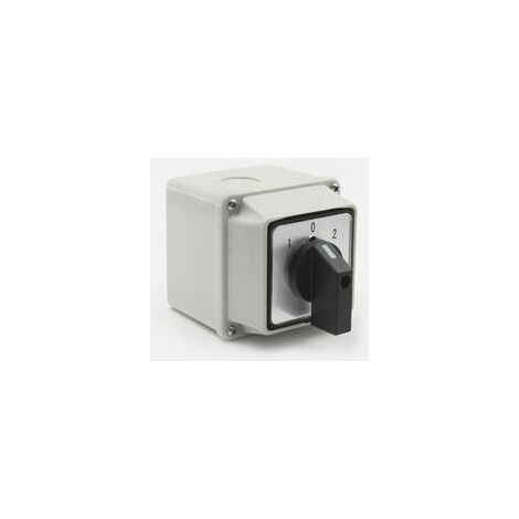Sélecteur Rotatif à Came Universel LW26-20A 220V - 8 bornes 3 positions 1-0-2 Commutateur Inverseur avec interrupteur principal (1/5)