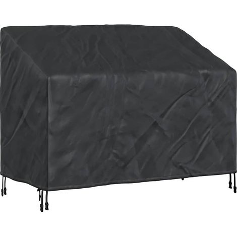 Housse de banc de jardin Noir 134 x 70 x 65 / 94 cm Tissu 210D CFW63509 (1/4)