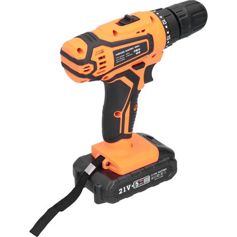 Perceuse électrique sans fil à main double vitesse, tournevis électrique rechargeable multifonction, outil puissant, prise UE 100-240V (1/5)