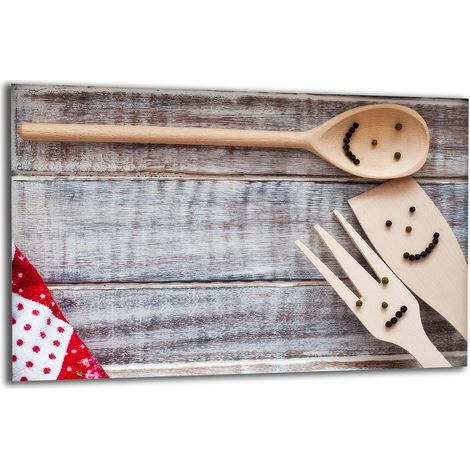PLAQUE DE PROTECTION EN VERRE POUR CUISINIÈRE 80x52 SOURIRE (1/5)