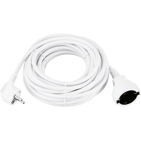 Verlängerung H05VV-F SK 10m weiß