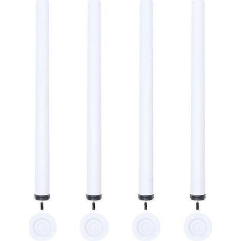 Quatre pieds de meuble en fer forgé, convenant aux tables, canapés et tables à manger. (1/5)