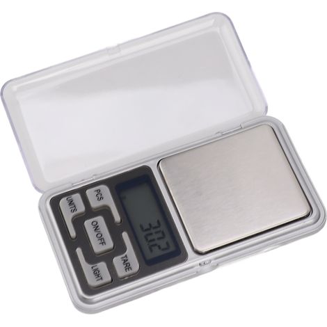 Balance numérique de précision 500 g/0,01 g, mini balance de poche portable pour bijoux avec écran LCD, idéale pour l'or, les aliments et les médicaments. (1/5)