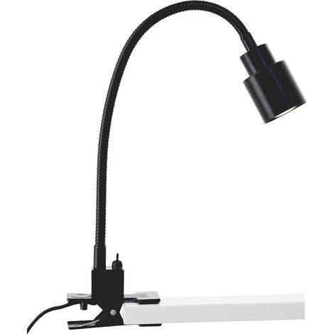 lampe de serrage en noir - incl. LED - GU10-300 lm - 3000 K - (1/5)