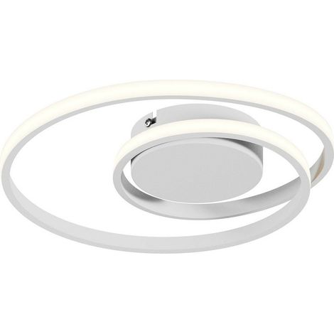 [NEUWERTIG] B-Ware Deckenleuchte Deckenlampe Lindby Kyron Led Weiß Matt Rund Aluminium Silikon Dimm