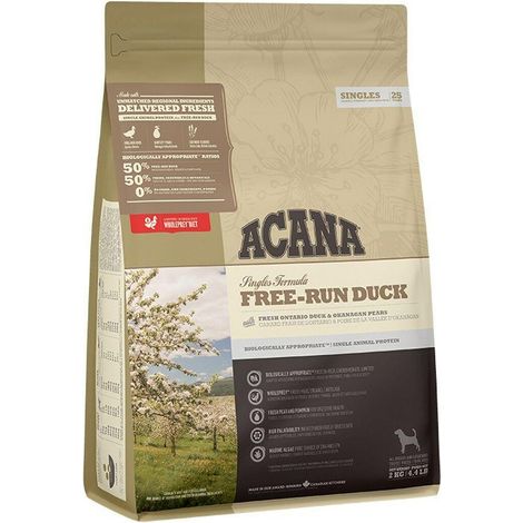 ACANA Singles Ente vollwertige Nahrung 2 kg für Hunde
