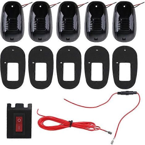 Feu de gabarit de toit à lentille fumée et 12 LED pour pick-up (1/5)
