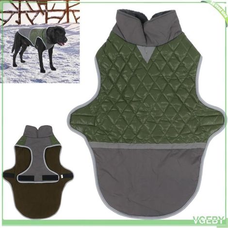Manteau pour chien - FAFEICY - Gilet chaud - Doublure peluche - Imperméable - Réglable (scratch) (1/5)