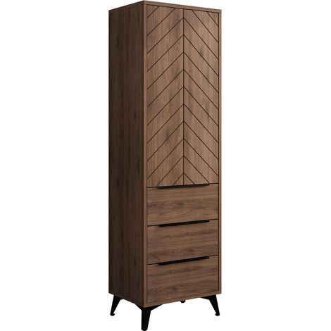 Estantería Comfivo Citrus III , Con cajones, Con puertas, Cerrable, MDF, Aglomerado laminado, Número de puertas: 0, Número de cajones: 0, 180x54x40cm
