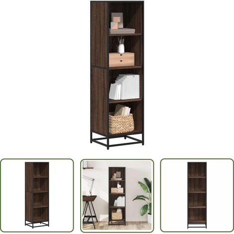vidaXL Bibliothèque chêne marron 40x35x139 cm bois d'ingénierie (1/5)