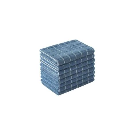 Paños de cocina de microfibra - Suaves, ultra absorbentes, sin pelusa - Juego de 8 (estampado a cuadros negros) - 66 x 46 cm… - Crezuo (1/4)