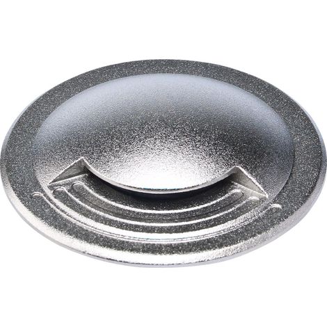 Encastré de sol extérieur ZEPH 1 24V déflecteur simple inox bleu 2W - EUROPOLE - 55044DSIN