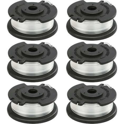 6 bobines et lignes de coupe compatibles pour tondeuse Hyper Tough modèles HT19-401-003-06 HT19-401-003-07. (1/5)