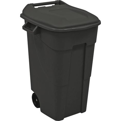 Poubelle/conteneur à roulettes 120L noir TAYG - 15976