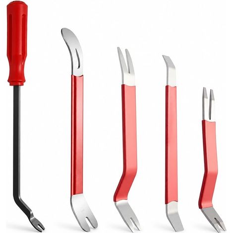 Outils de démontage Automobile, Jeu de 5 Barres de Levier en Acier (1/5)