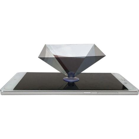 Filiyano – Projecteur portable holographique 3D 2025 durable avec support d'affichage pyramidal, mini projecteur universel compatible avec (1/5)