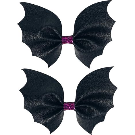 Pinces à cheveux chauve-souris noire pour Halloween - Pince crocodile - Accessoires pour cheveux mignons pour bébés, jeunes enfants et petites filles (1/5)