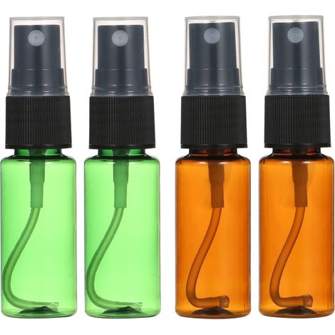 Set mit 4 Sprühflaschen für ätherische Öle und Parfums.