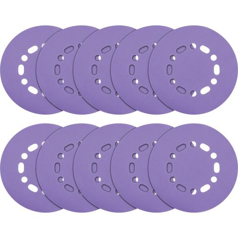 Trend Dischi abrasivi 150mm Random Orbit 240 grana in ossido di alluminio, AB/150/240A, Confezione da 10 (1/4)