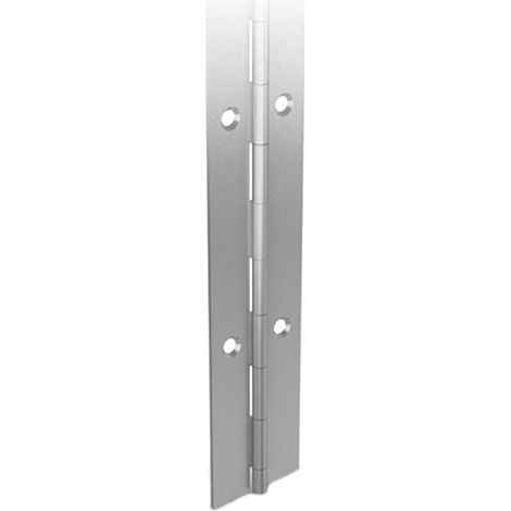 Charnière à noeud roulé 2000x60x20/10mm alut brut - PINET - 4113523