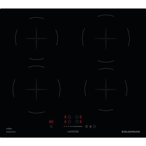 Glem Gas GTI640SL hobs Negro Integrado 60 cm Con placa de inducción 4 zona(s)