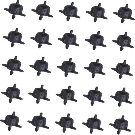 50Pcs Émetteurs D'Irrigation à avec Compensation De Pression Système D'Irrigation pour Jardin Et Plantes D'Intérieur 4L/h Long Buse (1/5)