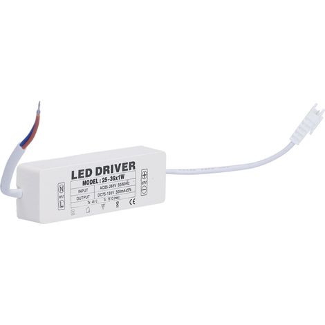 Alimentation LED compacte avec dissipation thermique efficace, facile à installer pour projets DIY et éclairage domestique.