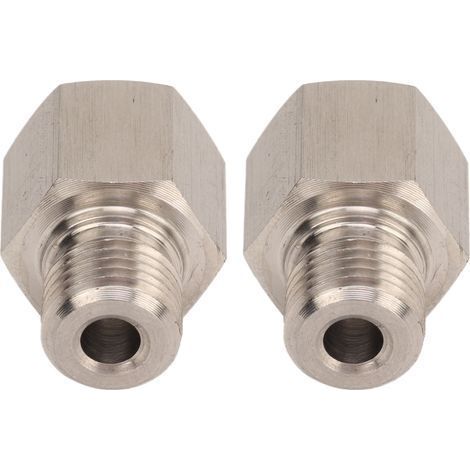 1/8" NPT-Innengewinde auf M10 x 1,0 Außengewinde Drucksensoradapter, wasserdicht, Edelstahl, universell für Autos (1/5)