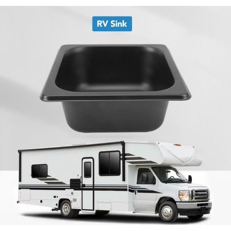 Cocosity Évier de camping-car en acier inoxydable 304 avec installation encastrée, design de lavabo à main en acier inoxydable (1/4)