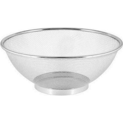 Trade Shop - Korbsieb, rund, für Nudeln und Gemüse, Durchmesser 25 cm -