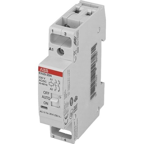General Electric – Contacteur jour nuit 20A – Tension 230V – Marche forcée avec retour automatique – Contacteur à clé ABB (1/4)