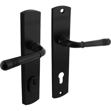 Quincaillerie de porte dérobée Helena PC 92mm noir - 0023.377749 (1/2)