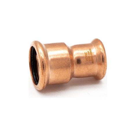Premium Copper Pressfit Coupler 28x22mm - Fast Installation (1/2)