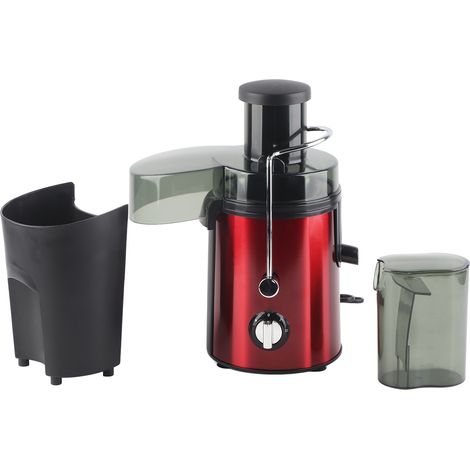 Centrifugeuse électrique multifonction pour fruits et légumes, séparateur de pulpe et jus, presse-agrumes familial, rouge Chine, emballage neutre anglais, norme européenne 220V (1/5)