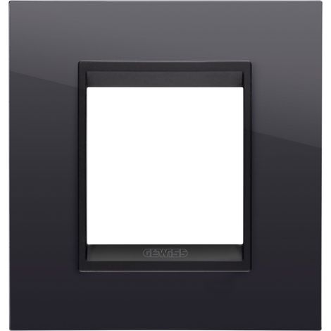 PLAQUE LUX 2P NOIR TONER LAVY GEWISS GW16222YN