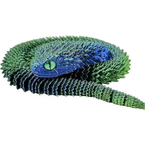 Serpent 3D articulé et flexible, figurine cadeau, cadeau 3D B-- (1/5)