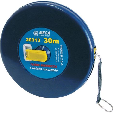 mètre ruban mega 20312 fibre de verre 20 m boîtier fermé
