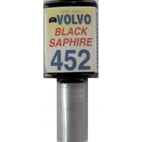 Reparación de arañazos en la pintura del Volvo 452 negro zafiro con 10 ML Arasystem. (1/5)
