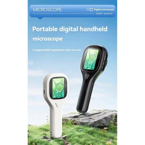 Microscope numérique portable avec LED, écran 20 pouces, noir (1/5)