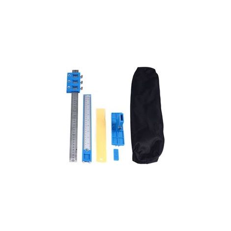Plantilla de perforación multifuncional de precisión de aleación de aluminio para herrajes de gabinetes, herramienta de posicionamiento de punzones (1/5)