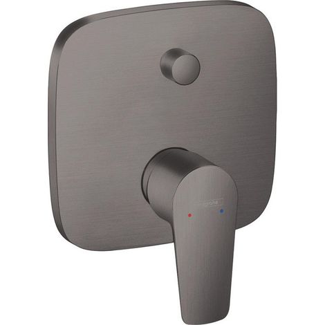 Set de finition pour mitigeur bain/douche encastré noir chromé brossé