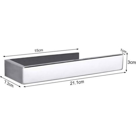 Anneau Porte-Serviettes Chrome Porte Serviette Salle de Bain 304 Acier Inoxydable Support de Serviettes Auto-adhésif sans perçage (1/4)