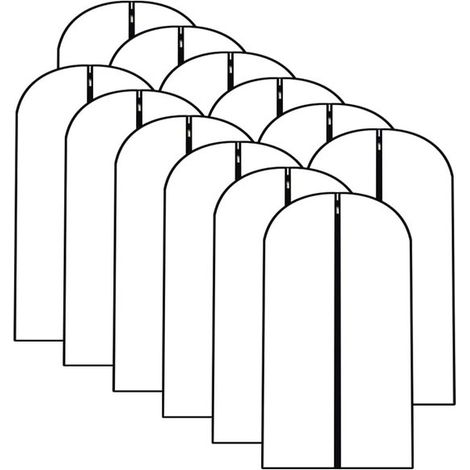Bolsas para colgar ropa，paquete de 12 unidades，para guardar ropa y para viajar (1/5)