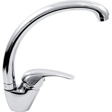 Rubinetto asimmetrico per lavabo a colonna Vasto, cromato (1/2)