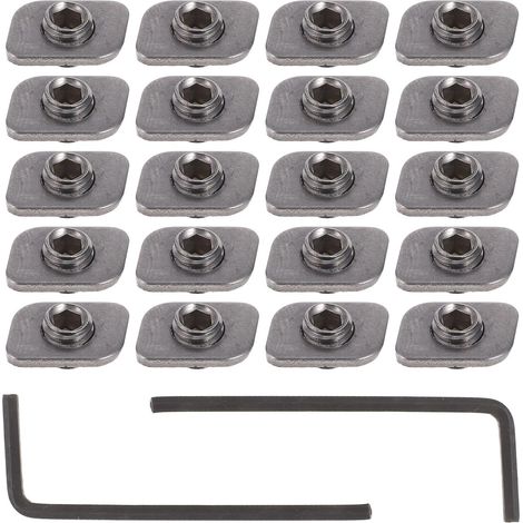 Lot de 20 Verrous de Sécurité pour Fenêtres Coulissantes Limiteur D’Ouverture en Acier Inoxydable 304 Butoir de Fenêtre 135 MM pour Fixation Stable Accessoire Fiable pour