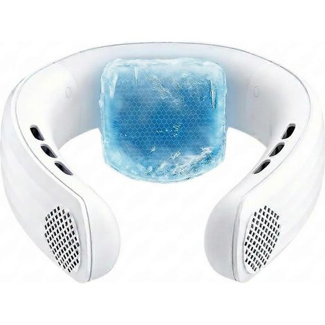 Cou climatiseur avec refroidissement semi conducteur plaque rechargeable sur soi ventilateur de cou voyage et extérieur (1/5)