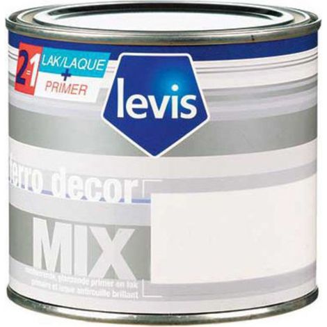 Levis Ferrodecor Peinture laque brillante antirouille 2,5 litres  Conditionnement: 2,5L - Couleur: BLANC (1/2)