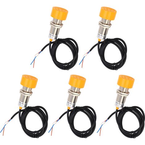 Lot de 5 Détecteurs de Proximité PNP NO 20mm IP65 Étanche Capteur Industriel 90‑250VDC (1/5)